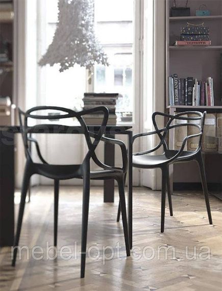 Стілець Masters Chair, чорний пластик PP, дизайн Philippe Starck | Зображення 1