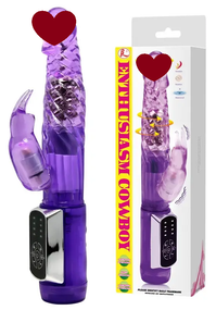 Вібратор із стимулятором клітора та функцією ротації BAILE - ENTHUSTASM COWBOY, 4 rotation functions 12 vibration functions, Sex