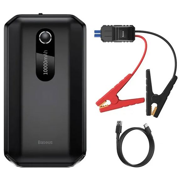 Пусковий пристрій (бустер) для автомобіля Baseus Super Energy Air Car 10000 mAh (CGNL0201) Black | Зображення 1