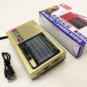 Радіо з вбудованим MP3-плеєром MP3 USB Golon RX-6622, Аналоговий радіоприймач з хорошим звуком HT-63