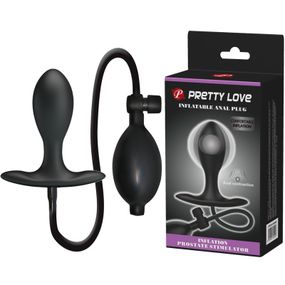 Анальная пробка с накачкой Pretty Love, чёрная, 9.1 х 3.2 см Sex Aura