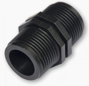 З'єднувач Bradas із двома зовнішніми різьбами 1" 25 шт