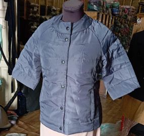 Куртка демі рукав 3/4, арт.203, колір сірий