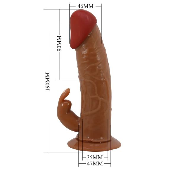 Страпон унісекс з вібростимуляцією Pretty Love - Marion Universal Strap-On Harness, Dildo 7.4'' Sex Aura | Зображення 8