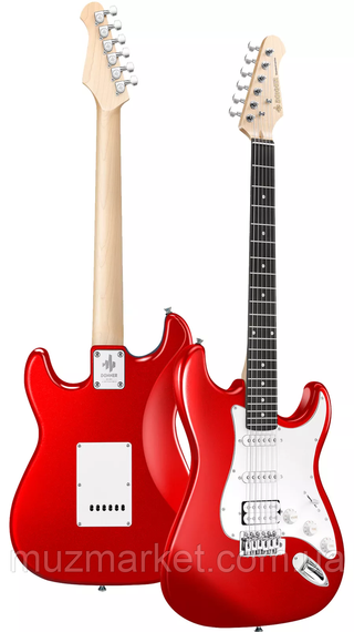 Електрогітара DONNER DST-100 Red - (Комплект) | Зображення 1