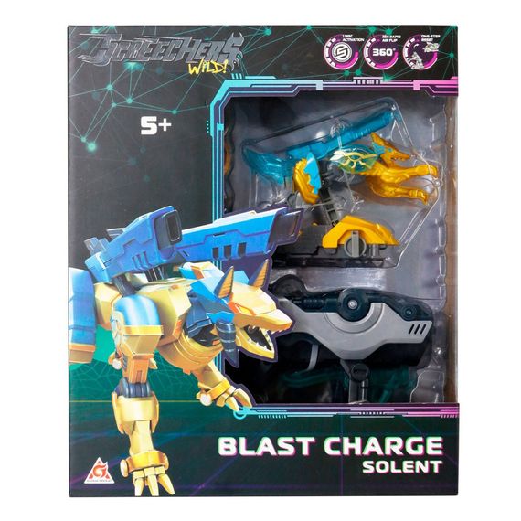 Дитячий ігровий набір S5 L1 СОЛЕНТ Screechers Wild! EU686114 запускач-бластер, машинка-трансформер | Зображення 1