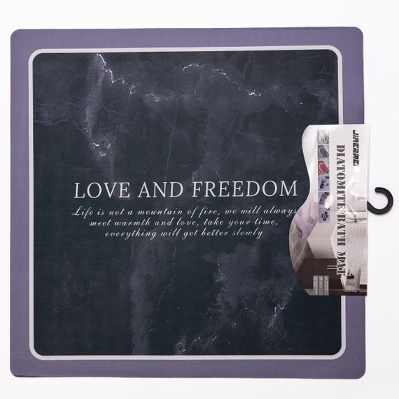 Килимок для ванної кімнати Love and freedom 58*58 см діатомітовий HP-42-10 | Зображення 2