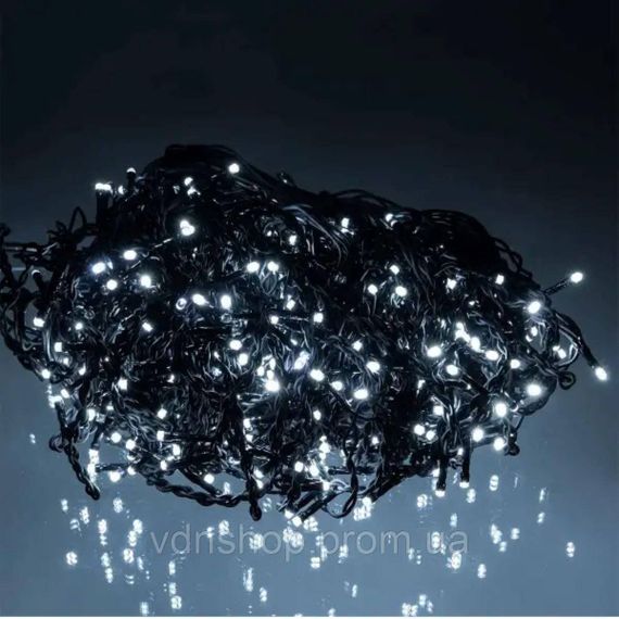 Новогодняя гирлянда уличная Бахрома 36 м 600 LED черный провод Белый 36МBW | Зображення 2