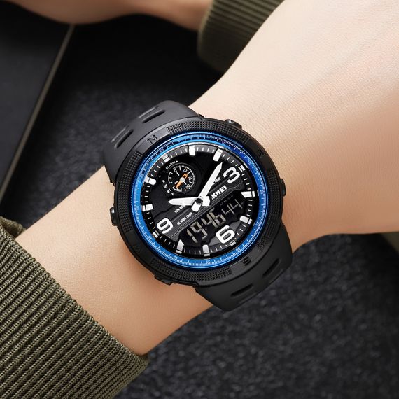 Чоловічий годинник Skmei 1655BUBK Black-Blue | Зображення 2