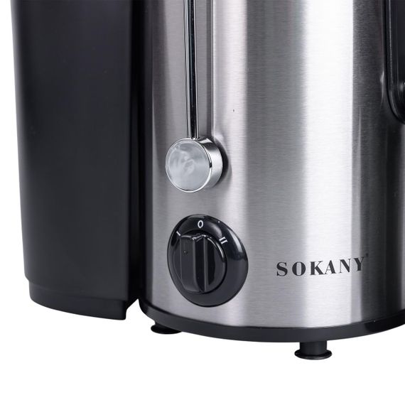 Соковижималка шнекова електрична з чашею Sokany SK-4000 800 Вт Чорна | Зображення 5