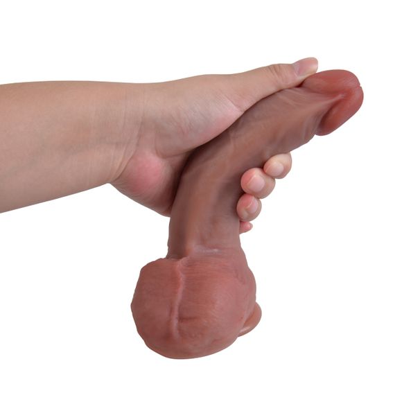 Фалоімітатор - Erospace Natural Play Silicone Dildo D1, 21 см Sex Aura | Зображення 6