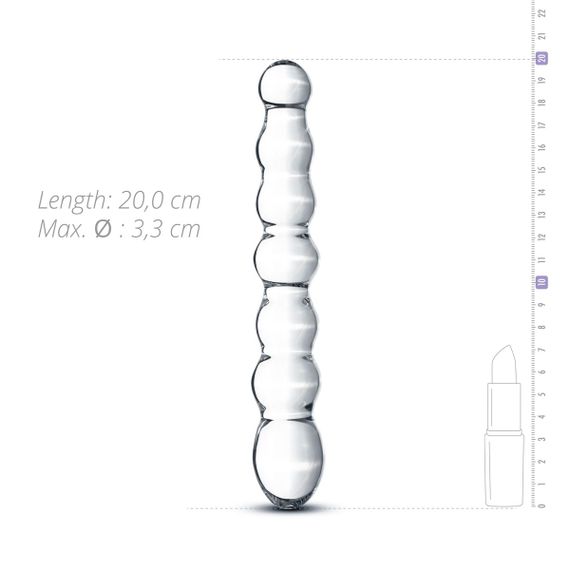 Скляний дилдо у вигляді намистин Gildo Glass Dildo No. 19 | Зображення 3
