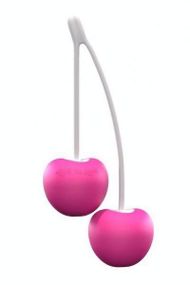 Вагінальні кульки Love To Love CHERRY LOVE, діаметр 3,5 см, вага 77гр. Малинові