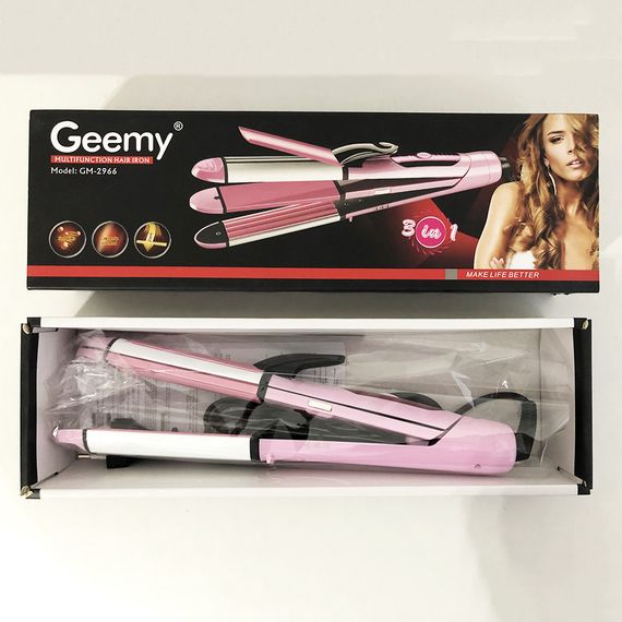 Щипці випрямляч мультистайлер 3 в 1 GEMEI GM-2966 t200 | Зображення 3