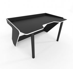 Стол компьютерный Comfy-Home Kronika черныйбелый