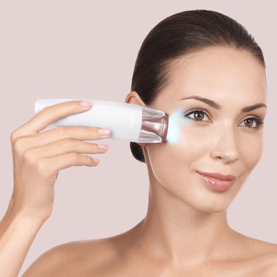 Антивозрастной LED-излучатель для восстановления кожи лица GESKE Anti-Aging Skin Renewer 9в1 starlight, Бежевый | Зображення 3