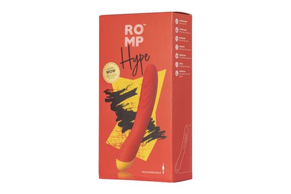 Вибратор для точки G и клитора Romp Hype, гибкий, особенно мягкая головка, 10 вариантов стимуляции Sex Aura | Зображення 6
