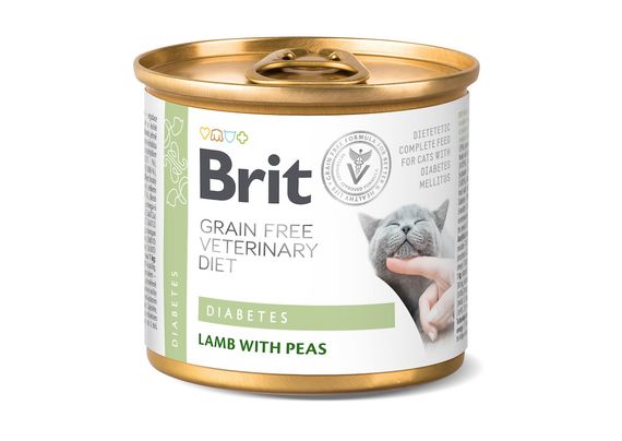 Корм Brit VD Cat Diabetes влажный для котов с сахарным диабетом 200 гр