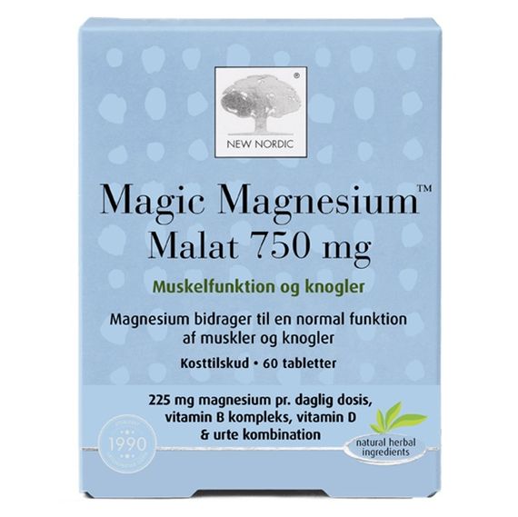 Микроэлемент Магний New Nordic Magic Magnesium Malat 750 mg 60 Tabs