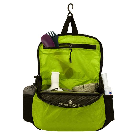 Косметичка Tribe Wash Organizer підвісна, дорожня косметичка-органайзер трайб, для гігієни в похід та подорож, зелена 4л | Зображення 2