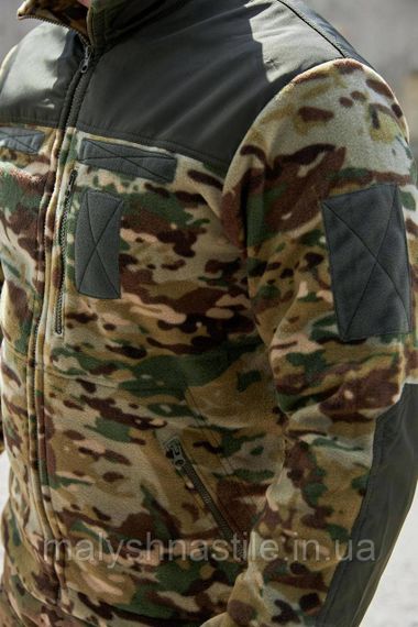 Флісова кофта мультикам з накладками Military | Зображення 3