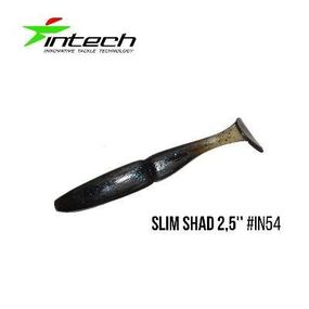 Силиконовая приманка, Съедобный силикон Intech Интеч Slim Shad 2,5"12 шт IN54