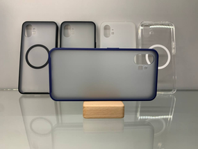 Nothing Phone 1 WLONS Matte Противоударный чехол синяя рамка