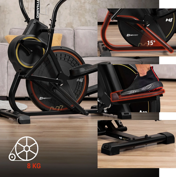 Орбитрек магнитный Hop-Sport HS-450B Dynamic черно-золотистый | Зображення 8