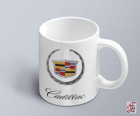 Чашка  з принтом авто логотип Cadillac  (02010102030)