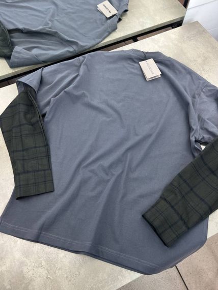 Лонгслів Balenciaga рукав сiра клітина sg299 | Зображення 5