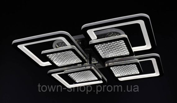 Люстра потолочная LED с пультом A2727/4-RGB-bk Черный 9х42х42 см. | Зображення 4