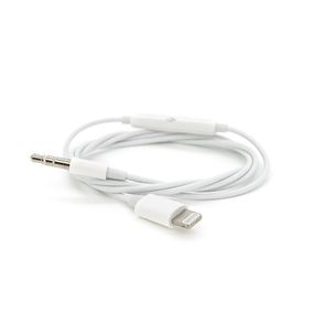 Кабель-перехідник MH021 Jack 3.5mm(M) => Lighting(M), 1м, White, Box