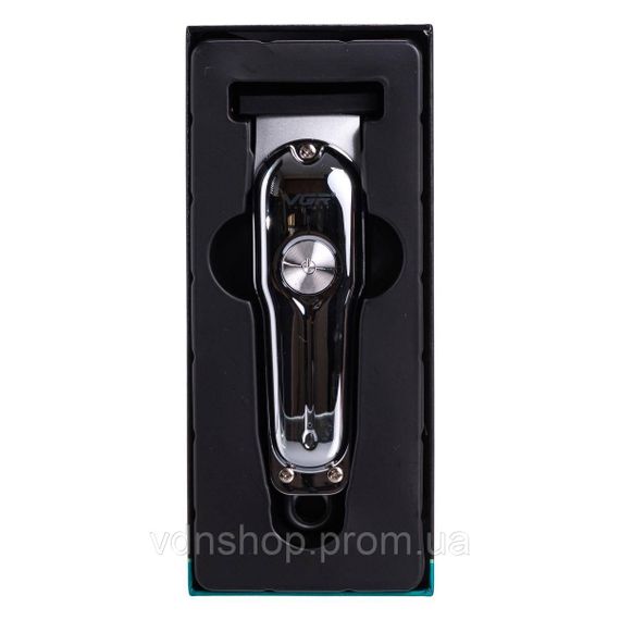 Машинка для стрижки волосся акумуляторна Сріблястий VGR V-071 | Зображення 7