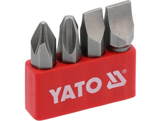 Набор насадки отверточнные PH2/3 S8/10Х36 мм биты ударные 5/16" 4 штуки YATO YT-2812