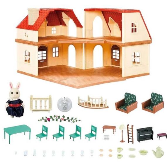 Будиночок ляльковий двоповерховий А 08 Рожевий