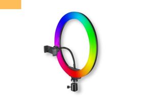 Кільцева LED лампа для зйомки з тримачем телефону XPRO 3D-26RGB USB 26cm (40923-3D-26RGB)