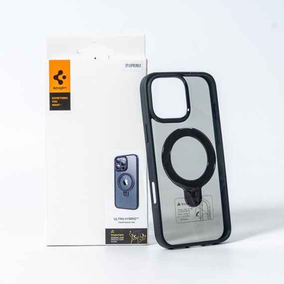 Чохол для смартфона Spigen AAA Magnetic Ring for Apple iPhone 13 Pro Max All Black | Зображення 1