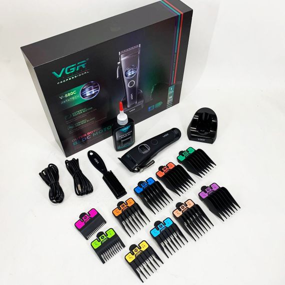 Акумуляторна машинка для стрижки VGR V-880C. Колір: чорний | Зображення 3