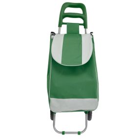 Сумка хозяйственная на колесиках 95 см 1897 тележка сумка кравчучка Зеленая