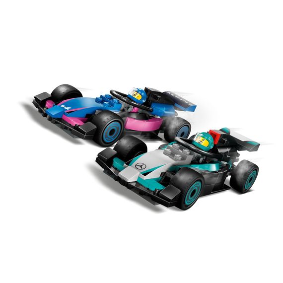 Конструктор LEGO City Гараж F1 та автомобілі Mercedes-AMG і Alpine (60444) | Зображення 3