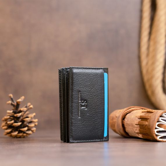 Визитница-книжка ST Leather 19213 Черная | Зображення 8