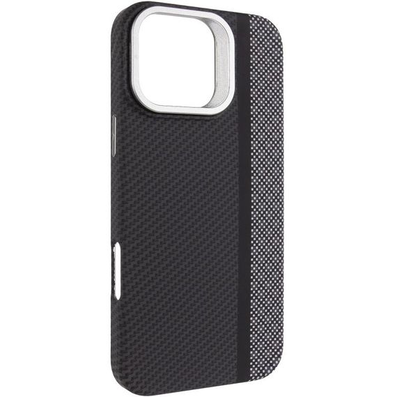 TPU чохол Pixel Craft with Magnetic Fit для Apple iPhone 16 (6.1") Carbon Line