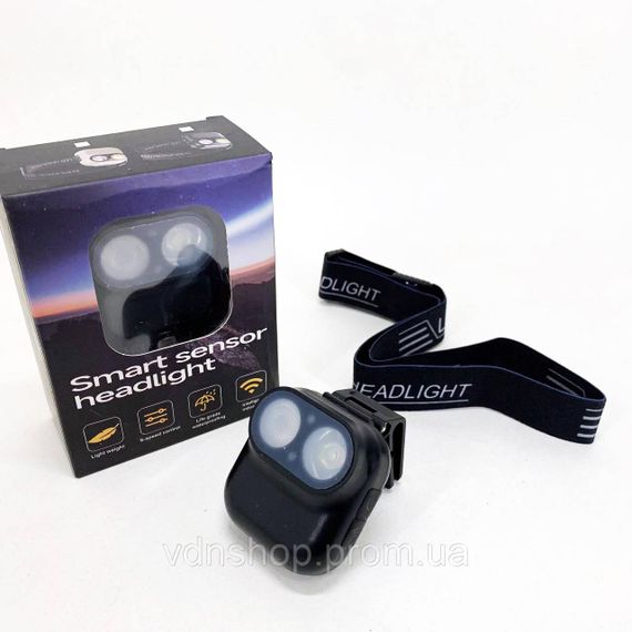 Тактичний ліхтар для риболовлі W809-2XTE, Ліхтар на лоб для риболовлі Police, Легкий ліхтарик на голову PH-14 | Зображення 2