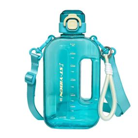 Пляшка для води із BPA-free пластику 750 мл. Бірюзова
