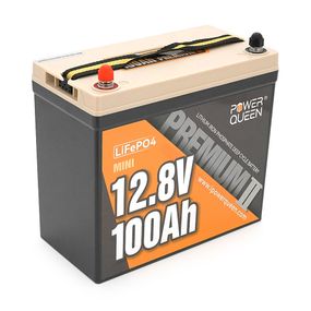 Аккумулятор LiFePO4 Power Queen 12.8V 100A h Mini, 1280W h, BMS 100A