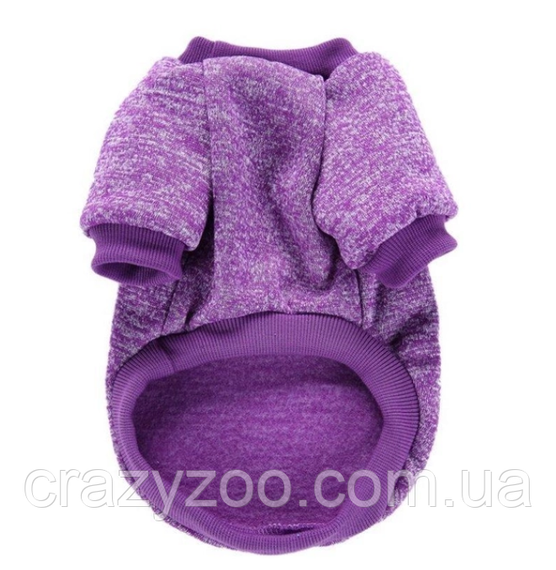 Кофта для собак та котів EcoToys Purple M ряба фіолетова A: 30 см B: 37 см C: 24 см 7094 | Зображення 1