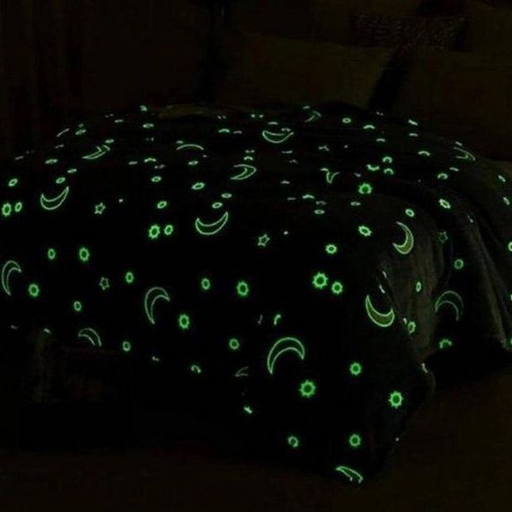 Плед-покрывало magic, Плюшевое светящиеся одеяло, Покрывало светится в темноте FI-847 для отдыха | Зображення 5