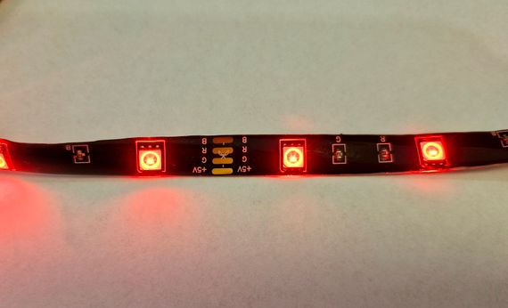 Світлодіодна стрічка  Smart RGB 5050, 5 вольт, IP20, 5 метрів, керування через додаток і пульт | Зображення 2