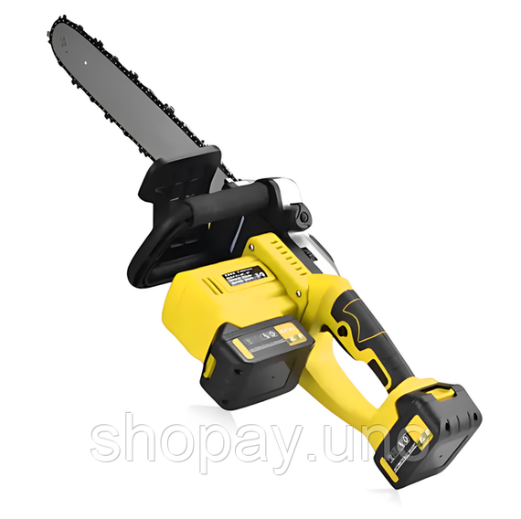 Акумуляторна ланцюгова пилка Electric SAW 16 дюймів + 2 акумулятори потужна електропилка ND-16 | Зображення 1