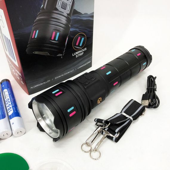 Фонарь AK177-WHITE LASER LED PM60-TG, Топ-фонарик фонарик светодиодный аккумуляторний портативный | Зображення 6